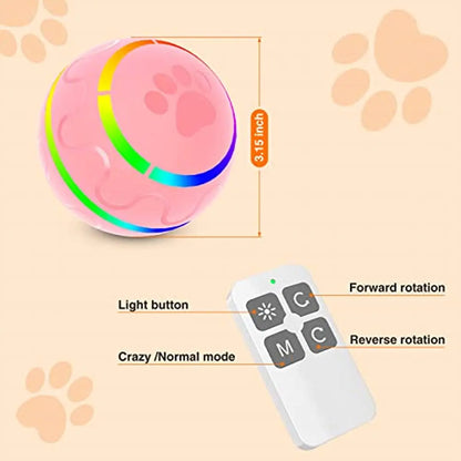 LED Self Rotating Ball Cat Toy