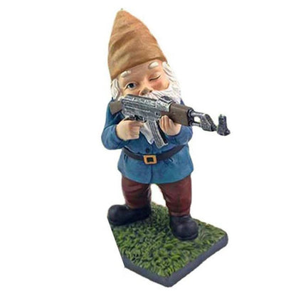 Garden Lawn Funny Army Statue