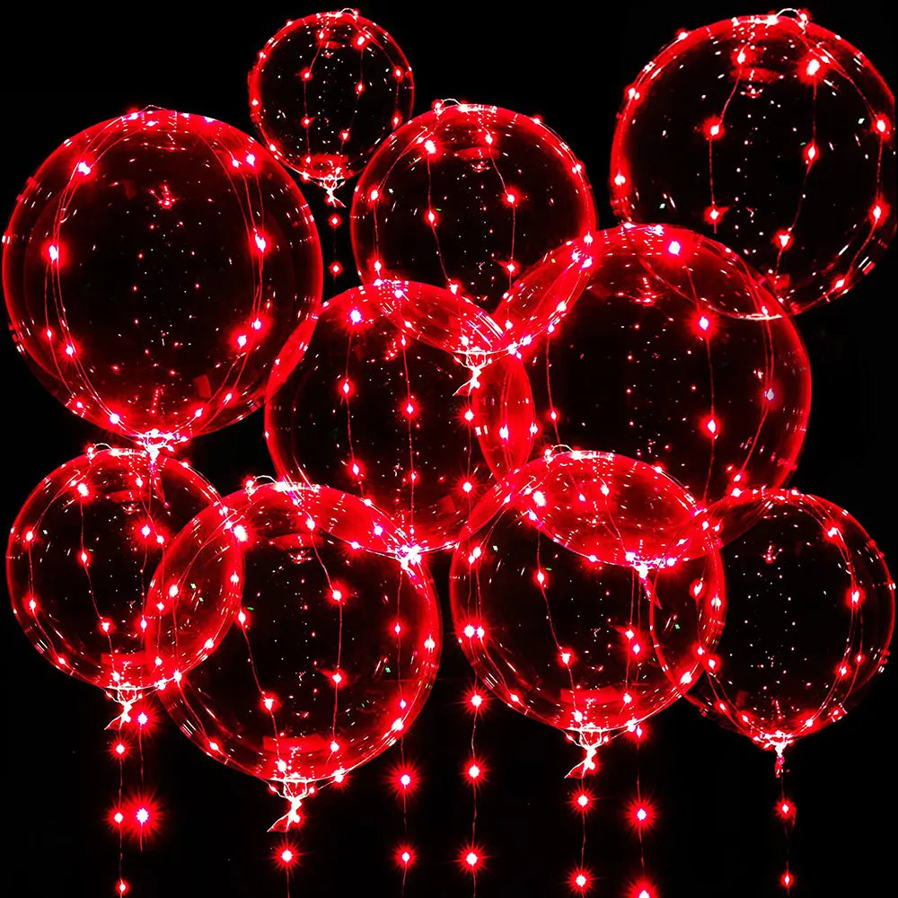 6 Pcs Valentines Day Balloons Light