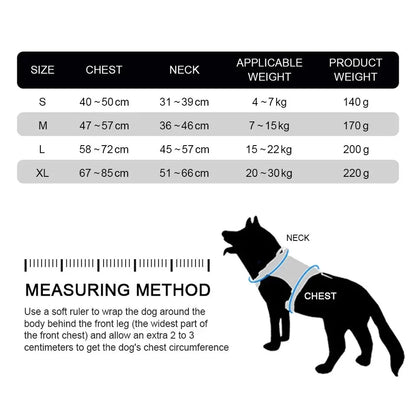 Dog LED Luminous Light Up Chest Strap Vest