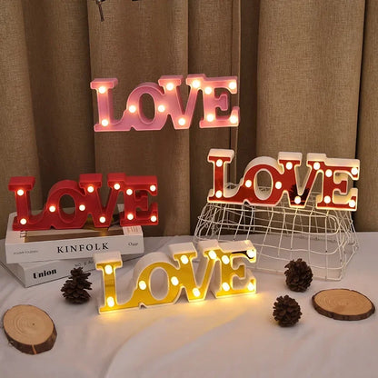 3D Heart LED Love Letter Gift