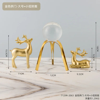 Nordic Light Luxury Crystal Ball Ornaments