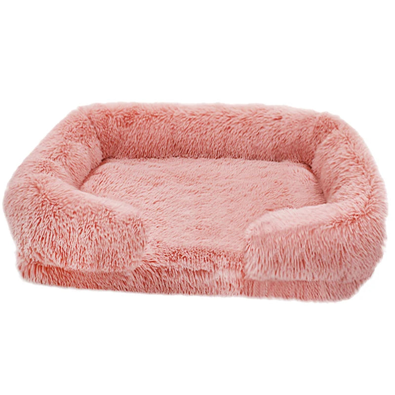 Pet Fluffy Washable Plush Sofa Bed