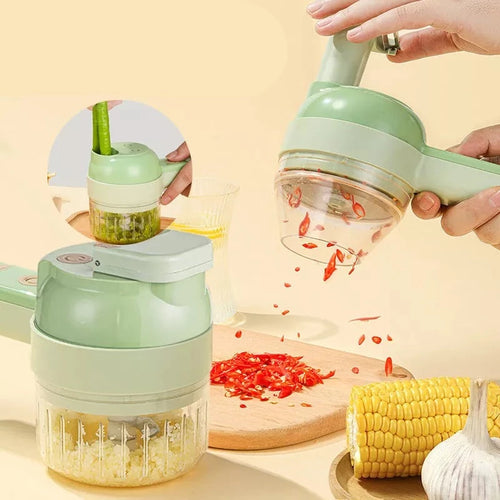 Handheld 4In1 Electric Vegetable Cutter