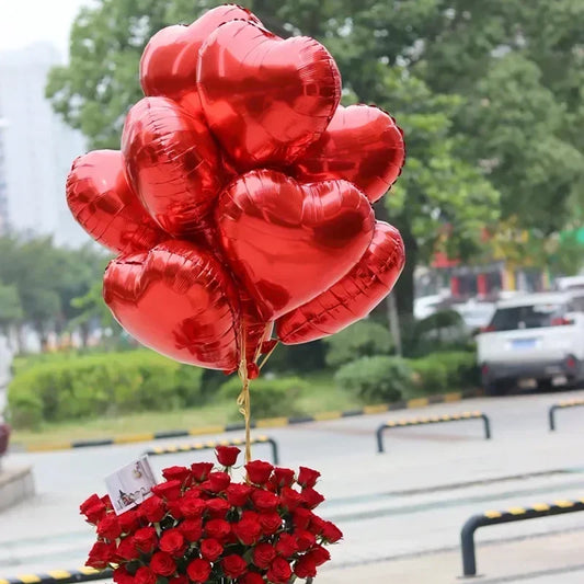 Valentine's Day Red Love Heart Balloons