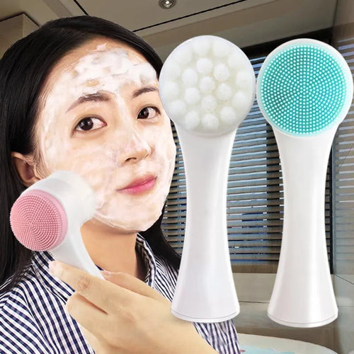 Double-sided Facial Cleansing Brush