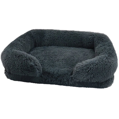Pet Fluffy Washable Plush Sofa Bed