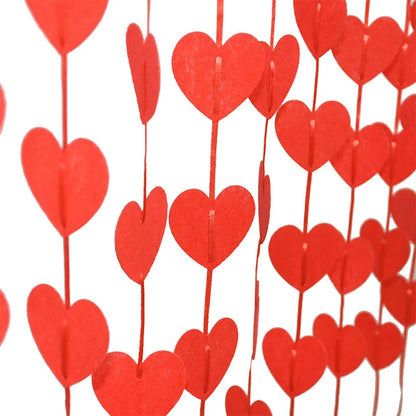 Hearts Felt Hanging String Garland