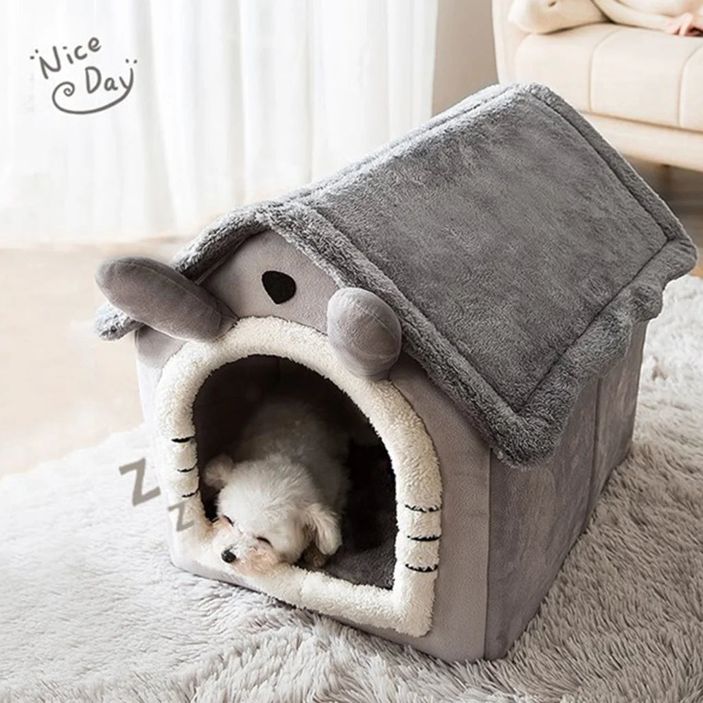 Cat Dog Deep Sleep House Bed