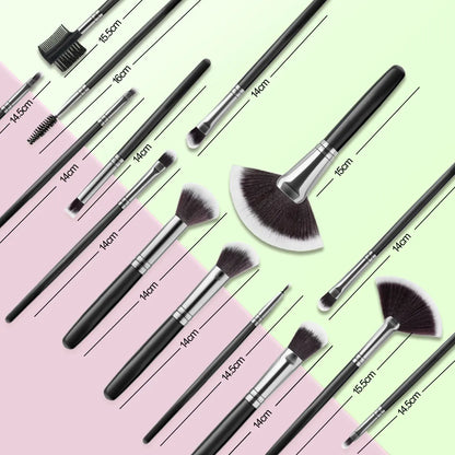 New 13 Pcs Pink Makeup Brushes Set