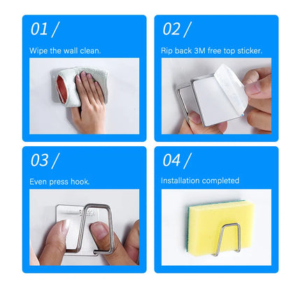 Kitchen Stainless Steel Sponge Holder