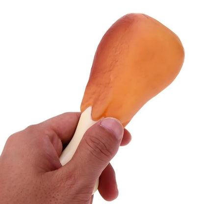 Pet Dog Rubber Chicken Leg Chew Toys